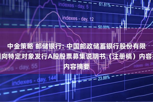 中金策略 邮储银行: 中国邮政储蓄银行股份有限公司向特定对象发行A股股票募集说明书（注册稿）内容摘要